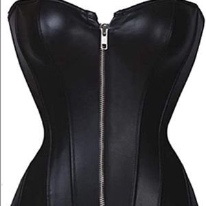 Adore Me Zipper Front Satin Corset size 2XL